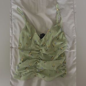 Forever 21 floral crop